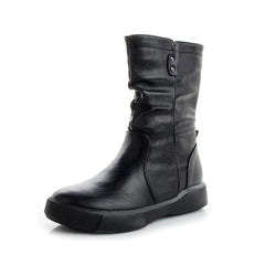 Mode Snygga lågklackade medelhöga Martin-stövlar