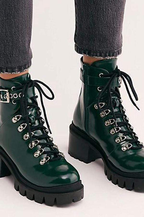 Mode vattentäta mellanhöga klackstövlar