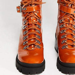 Mode vattentäta mellanhöga klackstövlar