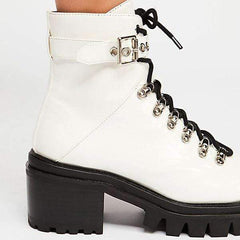 Mode vattentäta mellanhöga klackstövlar