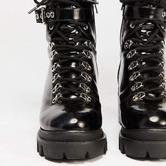 Mode vattentäta mellanhöga klackstövlar