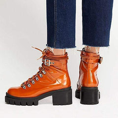 Mode vattentäta mellanhöga klackstövlar