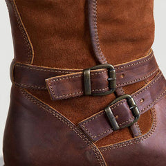 Platt rund tå Date Outdoor Korta Platta Boots