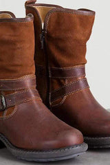 Platt rund tå Date Outdoor Korta Platta Boots