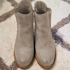 Snygga höststövlar med mellanklack ihåliga snidade kvinnor