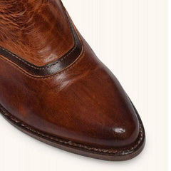 Snygga högklackade läderstövlar för kvinnor