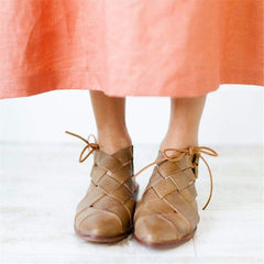 Knit Flat Heel Sandals