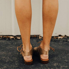 Knit Flat Heel Sandals