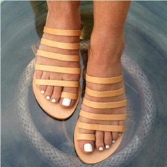 Mode Enkel Bekväma Flat Tofflor 