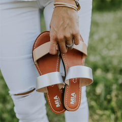 Fashion Joker   Breathable Round Toe Slippers