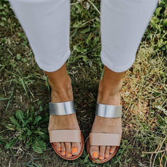 Fashion Joker   Breathable Round Toe Slippers