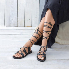 Roman Style Cross Straps Hollow Sandals
