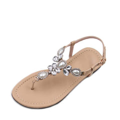 Flat Bottom Toe Buckle Sandals
