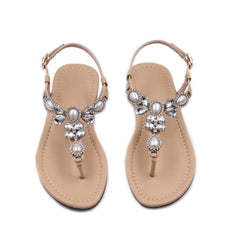 Flat Bottom Toe Buckle Sandals