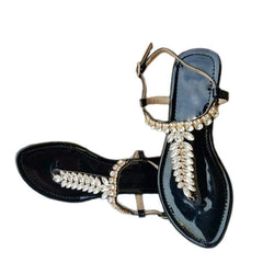 Fashion Rhinestone Buckle With Open Toe Sandals