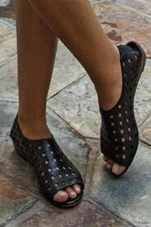 Low Heel Fish   Elastic Sandals