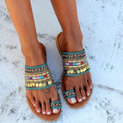 Women Plus Size Shoes Comfortable Rome Beach Flat Sandals