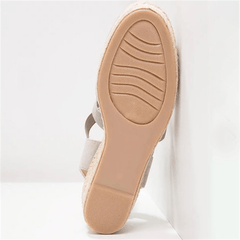 Fashion Straw   Wedges Casual Shoes