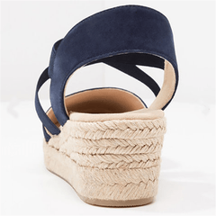 Fashion Straw   Wedges Casual Shoes