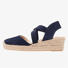 Fashion Straw   Wedges Casual Shoes