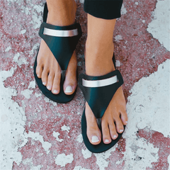 Fashion Simple   Toe Flat Slippers