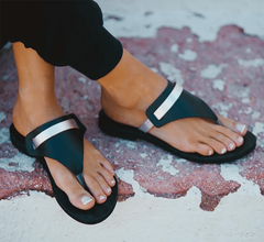 Fashion Simple   Toe Flat Slippers