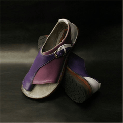 Fashion Retro   Hollow Versatile Color Sandals