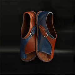 Fashion Retro   Hollow Versatile Color Sandals