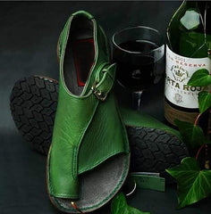 Fashion Casual   Solid Color Flat Sandals