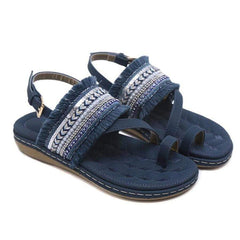 Vintage Ethnic   Style Beaded Tassel Sandals