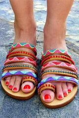 Fashion Vintage Bohemian Ethnic Flat Slippers