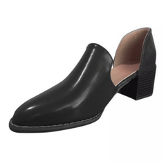 Fashion Rough   With Retro Versatile High Heels