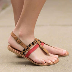 Fashion Retro   Belt Buckle Flat Sandals