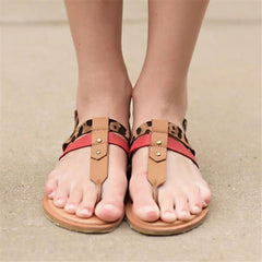 Fashion Retro   Belt Buckle Flat Sandals