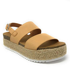 Large Size Platform Grass Sandals