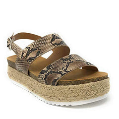 Large Size Platform Grass Sandals
