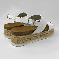 Large Size Platform Grass Sandals