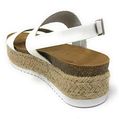 Large Size Platform Grass Sandals
