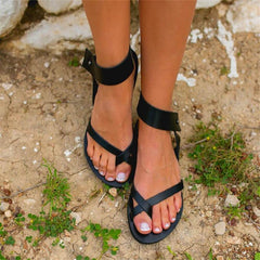 Casual Flat   Hollow Toe Sandals