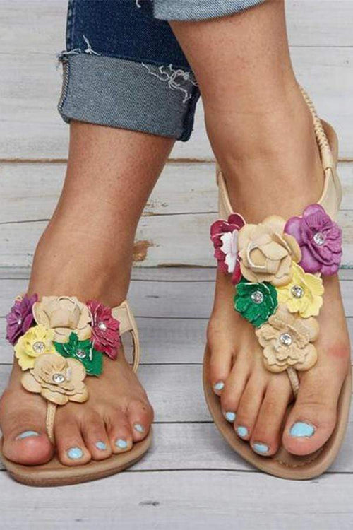 Fashion Vintage   Flower Sandals
