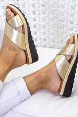 Fashion Versatile Platform Wedge   Slippers