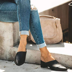 2019 Casual Fashion Artificial Leather Mules