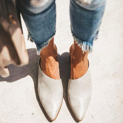 2019 Casual Fashion Artificial Leather Mules