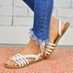 Fashion Vintage Woven Flat   Sandals