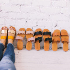Fashion Versatile Simple Flat   Slippers
