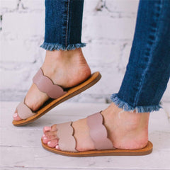 Fashion Versatile Simple Flat   Slippers