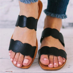 Fashion Versatile Simple Flat   Slippers