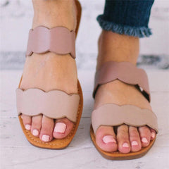 Fashion Versatile Simple Flat   Slippers