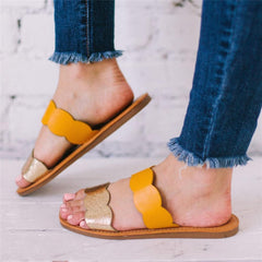 Fashion Versatile Simple Flat   Slippers