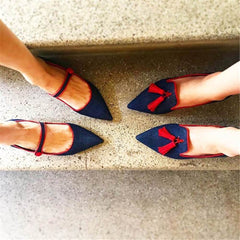 Women's Fashion Simple Pointed   Flat Shoes